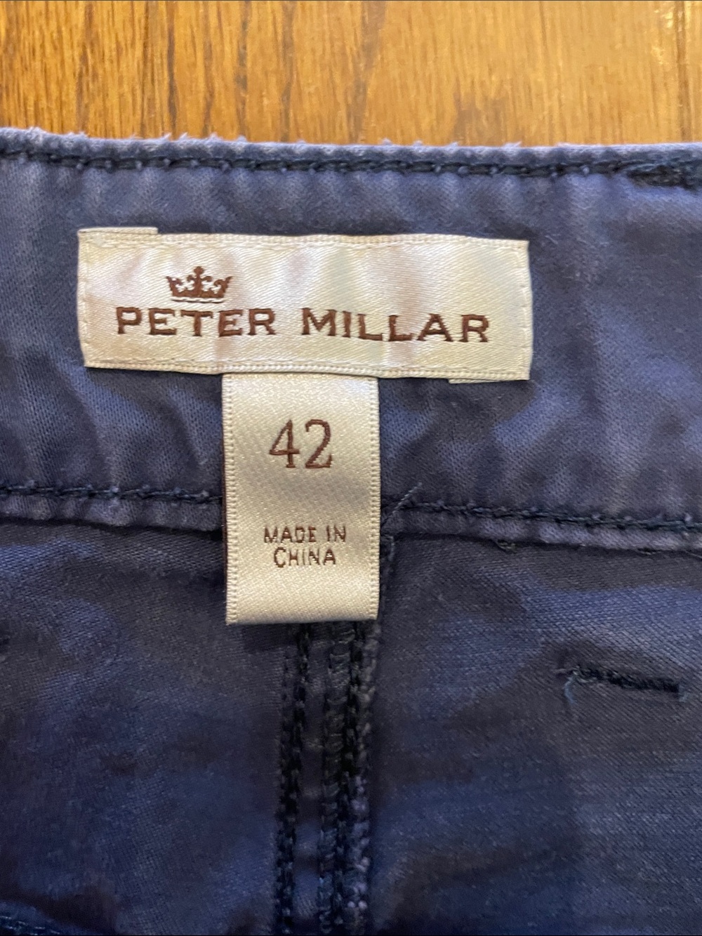 Peter Millar Navy Straight-Leg Jeans - Picture 2 of 7